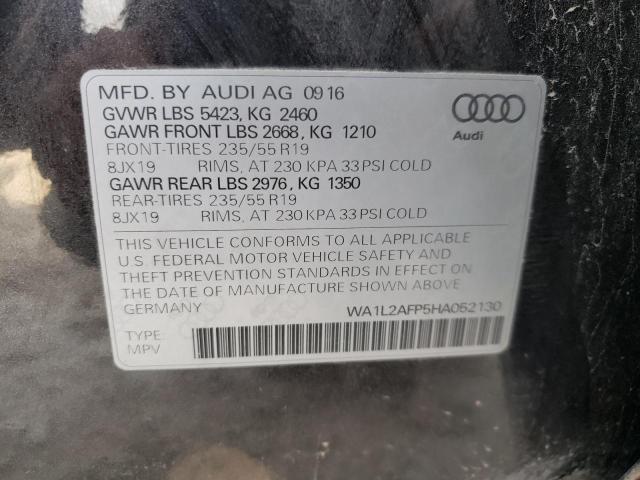 Photo 9 VIN: WA1L2AFP5HA052130 - AUDI Q5 PREMIUM 