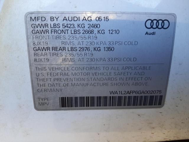 Photo 9 VIN: WA1L2AFP6GA002075 - AUDI Q5 PREMIUM 