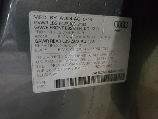 Photo 9 VIN: WA1L2AFP6GA027039 - AUDI Q5 