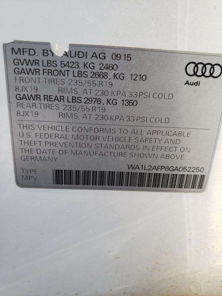 Photo 12 VIN: WA1L2AFP6GA052250 - AUDI Q5 