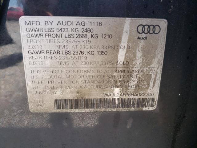 Photo 9 VIN: WA1L2AFP6HA082706 - AUDI Q5 PREMIUM 