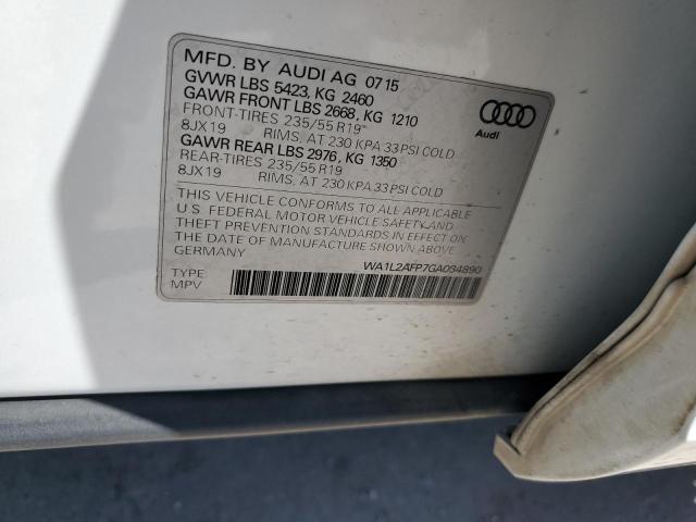 Photo 11 VIN: WA1L2AFP7GA034890 - AUDI Q5 PREMIUM 