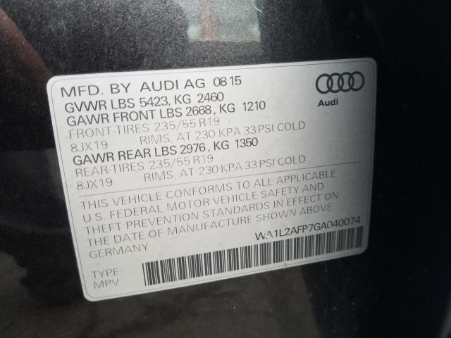 Photo 9 VIN: WA1L2AFP7GA040074 - AUDI Q5 PREMIUM 