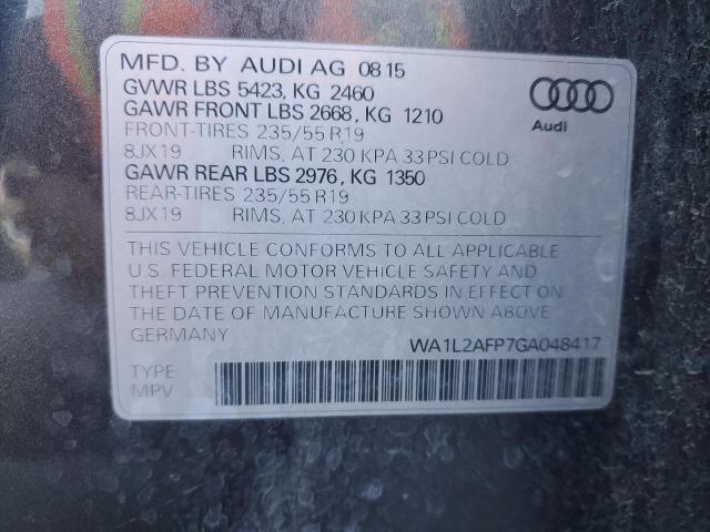 Photo 11 VIN: WA1L2AFP7GA048417 - AUDI Q5 PREMIUM 