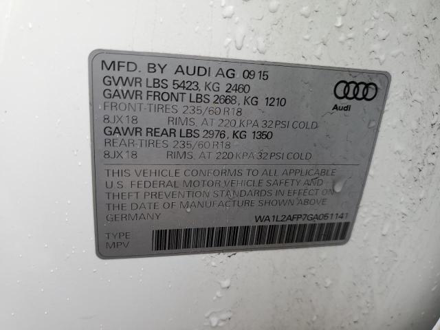 Photo 9 VIN: WA1L2AFP7GA051141 - AUDI Q5 PREMIUM 