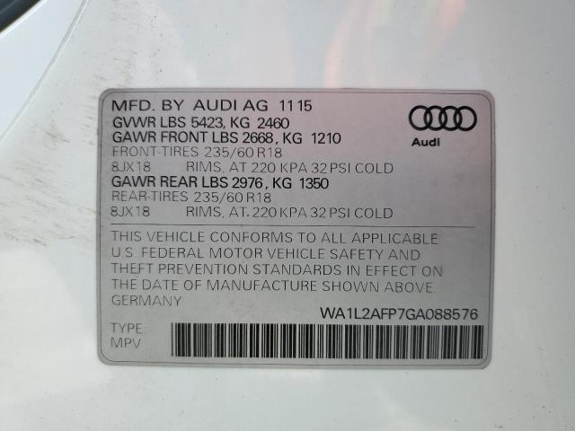 Photo 12 VIN: WA1L2AFP7GA088576 - AUDI Q5 PREMIUM 