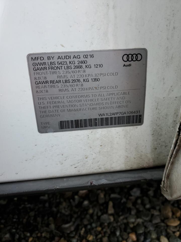 Photo 12 VIN: WA1L2AFP7GA106431 - AUDI Q5 