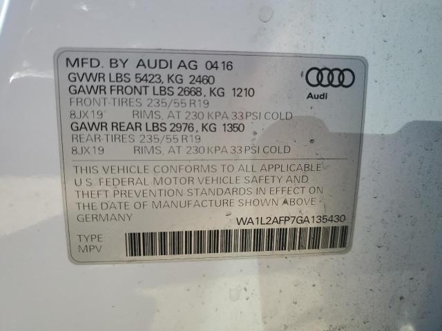 Photo 11 VIN: WA1L2AFP7GA135430 - AUDI Q5 