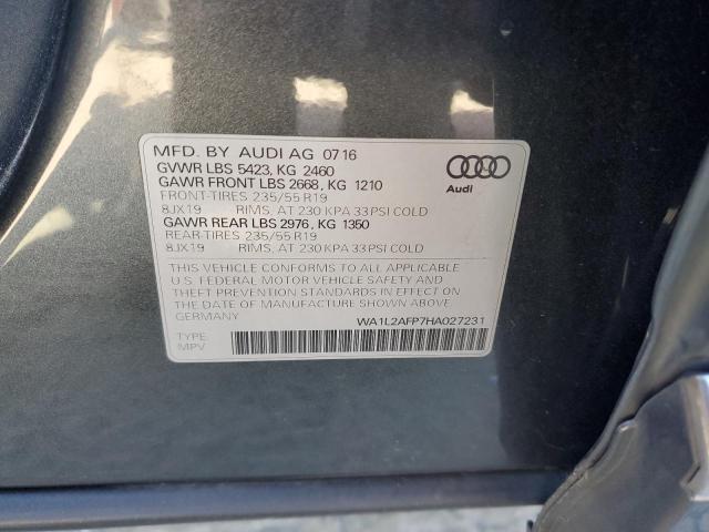 Photo 12 VIN: WA1L2AFP7HA027231 - AUDI Q5 PREMIUM 