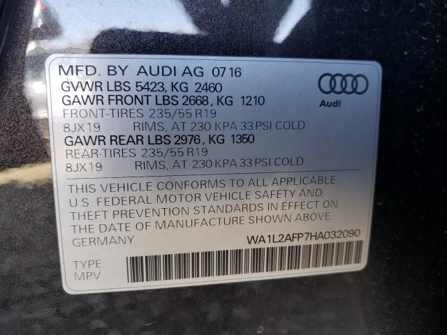 Photo 9 VIN: WA1L2AFP7HA032090 - AUDI Q5 