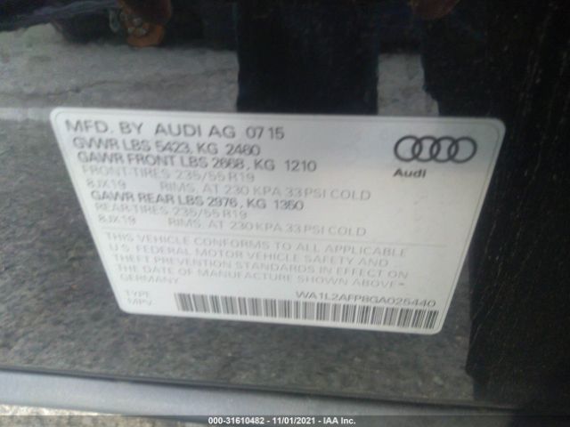 Photo 8 VIN: WA1L2AFP8GA025440 - AUDI Q5 