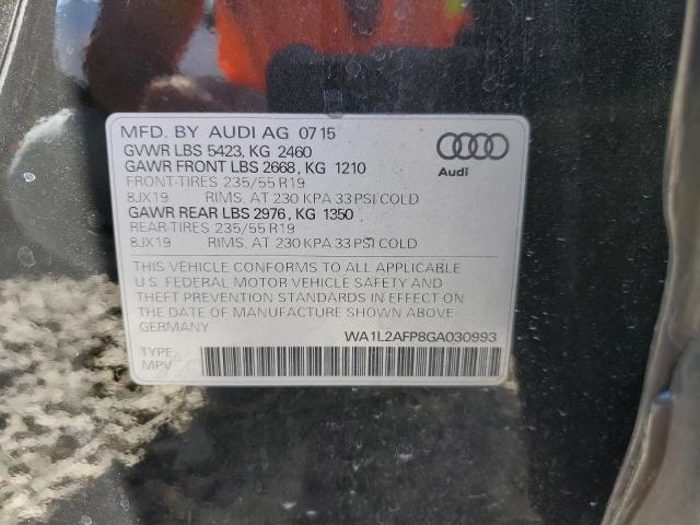 Photo 12 VIN: WA1L2AFP8GA030993 - AUDI Q5 PREMIUM 