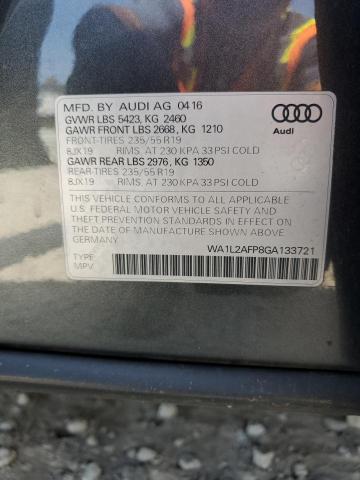 Photo 12 VIN: WA1L2AFP8GA133721 - AUDI Q5 