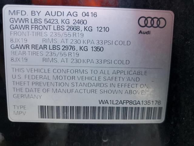 Photo 9 VIN: WA1L2AFP8GA135176 - AUDI Q5 PREMIUM 