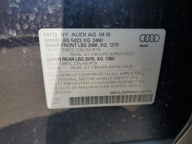 Photo 11 VIN: WA1L2AFP8GA140796 - AUDI Q5 PREMIUM 