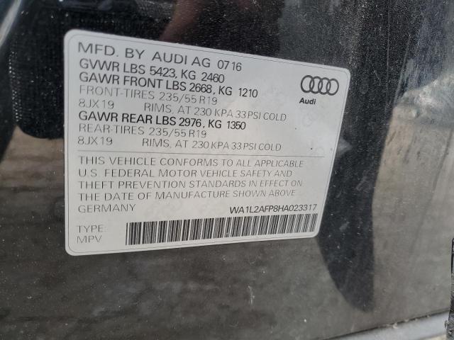 Photo 12 VIN: WA1L2AFP8HA023317 - AUDI Q5 PREMIUM 