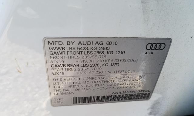 Photo 9 VIN: WA1L2AFP8HA043020 - AUDI Q5 