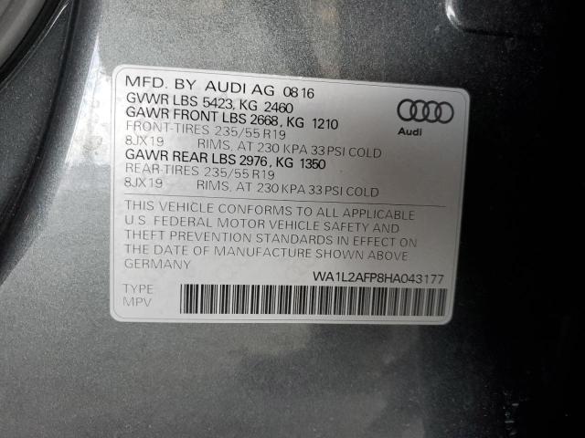 Photo 12 VIN: WA1L2AFP8HA043177 - AUDI Q5 PREMIUM 