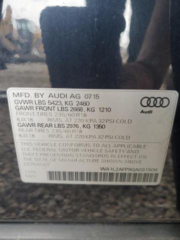 Photo 12 VIN: WA1L2AFP9GA031506 - AUDI Q5 PREMIUM 