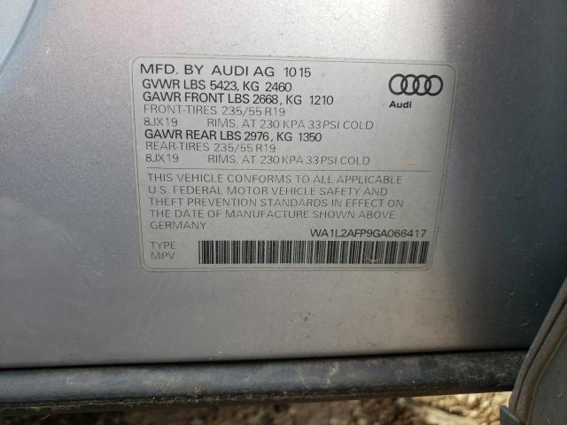 Photo 12 VIN: WA1L2AFP9GA066417 - AUDI Q5 PREMIUM 