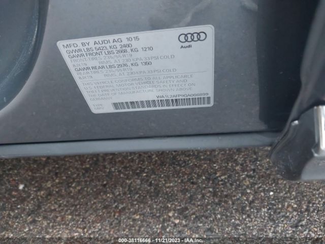 Photo 8 VIN: WA1L2AFP9GA066899 - AUDI Q5 