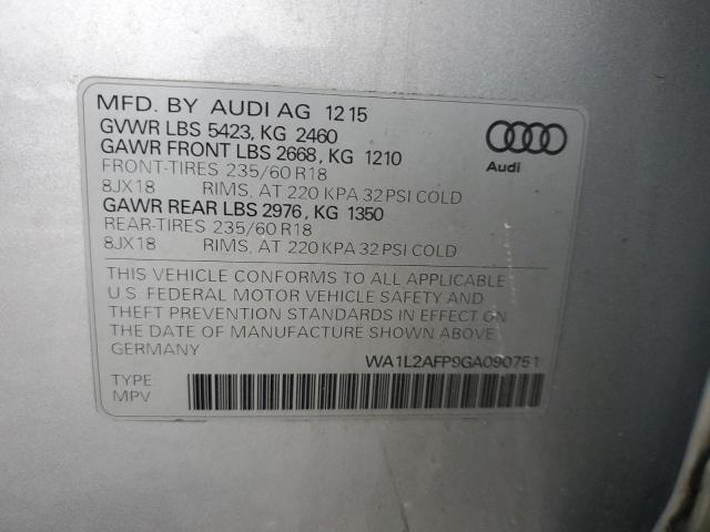 Photo 12 VIN: WA1L2AFP9GA090751 - AUDI Q5 PREMIUM 