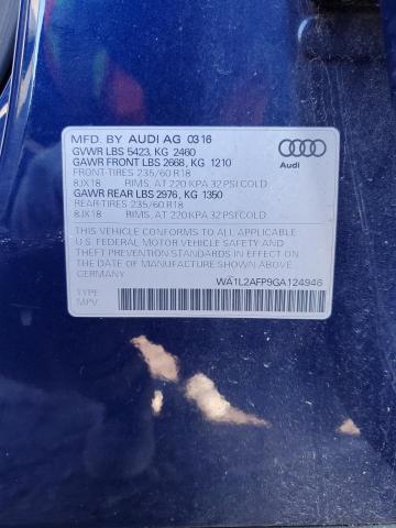 Photo 13 VIN: WA1L2AFP9GA124946 - AUDI Q5 PREMIUM 