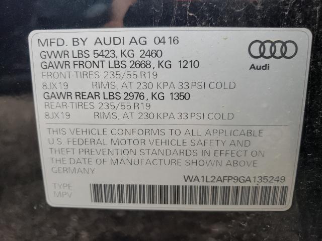 Photo 9 VIN: WA1L2AFP9GA135249 - AUDI Q5 PREMIUM 