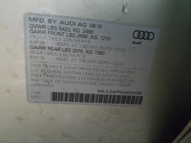 Photo 9 VIN: WA1L2AFP9HA004985 - AUDI Q5 PREMIUM 