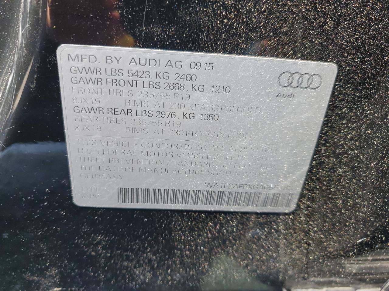 Photo 12 VIN: WA1L2AFPXGA055183 - AUDI Q5 