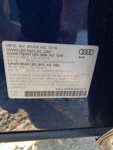 Photo 12 VIN: WA1L2AFPXGA107315 - AUDI Q5 PREMIUM 