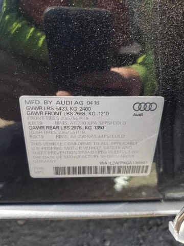 Photo 11 VIN: WA1L2AFPXGA136961 - AUDI Q5 PREMIUM 