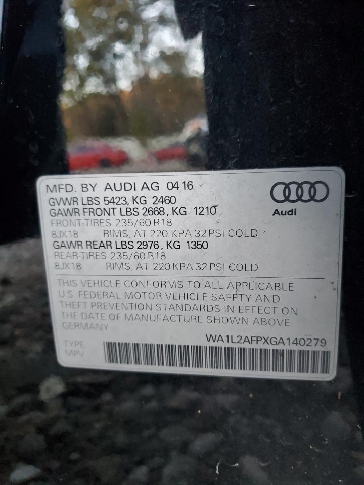 Photo 11 VIN: WA1L2AFPXGA140279 - AUDI Q5 