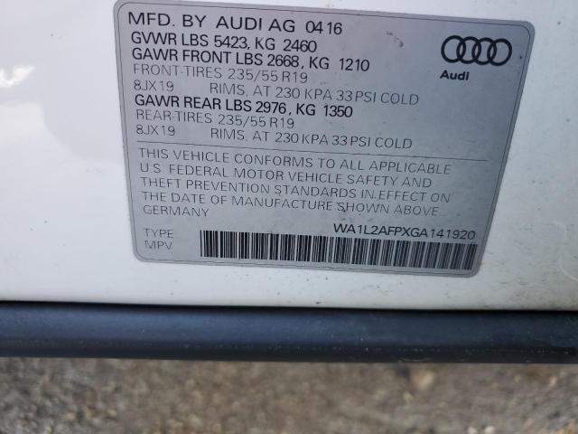 Photo 12 VIN: WA1L2AFPXGA141920 - AUDI Q5 PREMIUM 