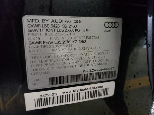 Photo 11 VIN: WA1L2AFPXHA045674 - AUDI Q5 PREMIUM 