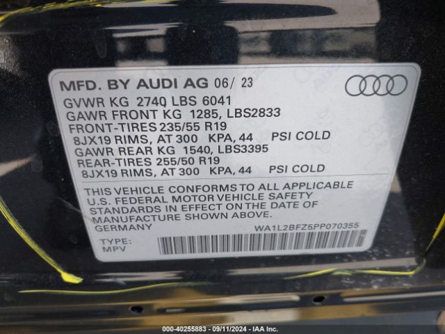 Photo 8 VIN: WA1L2BFZ5PP070355 - AUDI Q4 