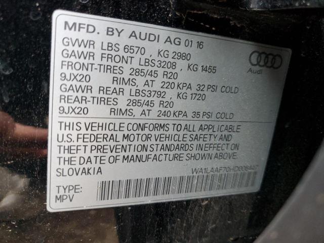 Photo 12 VIN: WA1LAAF70HD006447 - AUDI Q7 