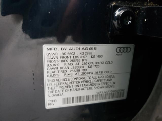 Photo 9 VIN: WA1LAAF70HD025340 - AUDI Q7 