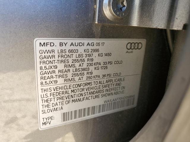 Photo 9 VIN: WA1LAAF70HD058645 - AUDI Q7 