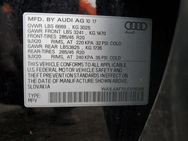 Photo 12 VIN: WA1LAAF70JD016398 - AUDI Q7 PREMIUM 