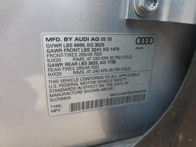 Photo 11 VIN: WA1LAAF70JD045769 - AUDI Q7 