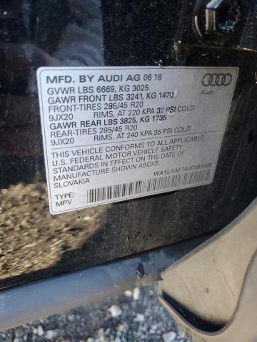 Photo 12 VIN: WA1LAAF70JD050065 - AUDI Q7 PREMIUM 