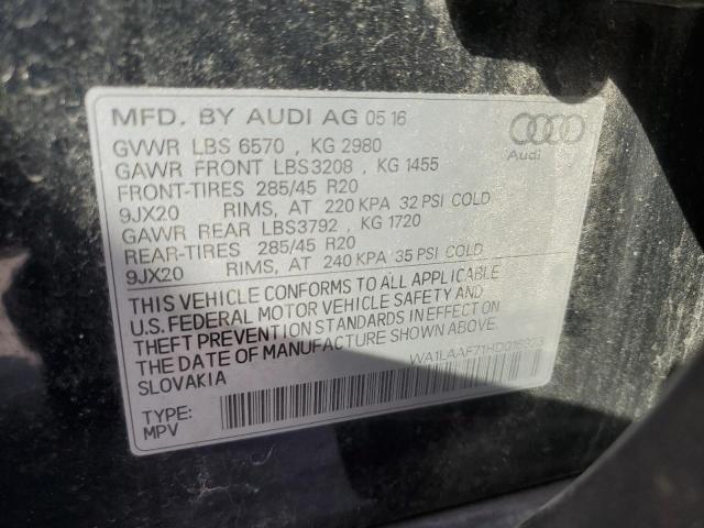 Photo 12 VIN: WA1LAAF71HD016923 - AUDI Q7 PREMIUM 