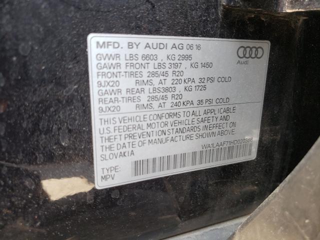 Photo 9 VIN: WA1LAAF71HD020356 - AUDI Q7 PREMIUM 