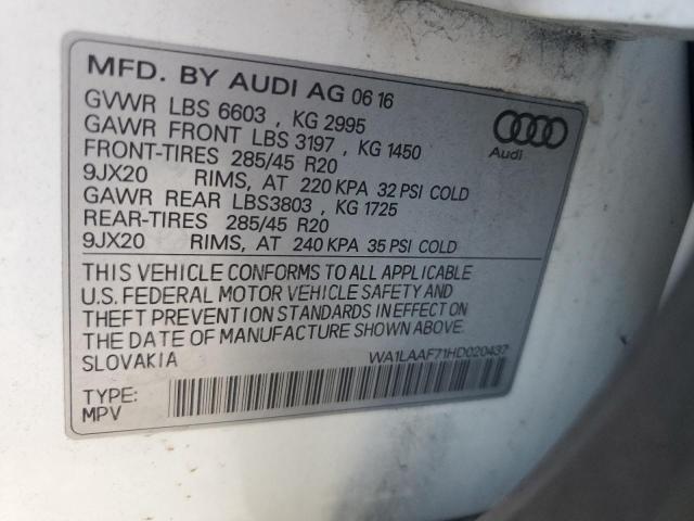 Photo 13 VIN: WA1LAAF71HD020437 - AUDI Q7 PREMIUM 