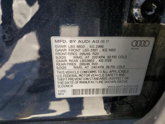 Photo 12 VIN: WA1LAAF71HD057648 - AUDI Q7 PREMIUM 