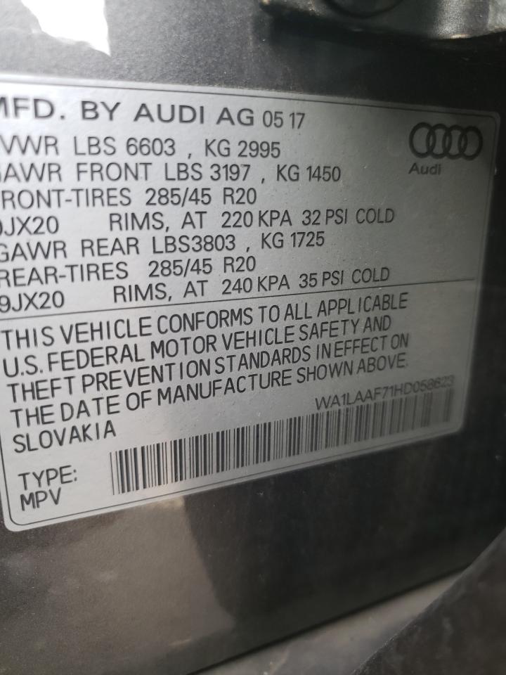 Photo 11 VIN: WA1LAAF71HD058623 - AUDI Q7 