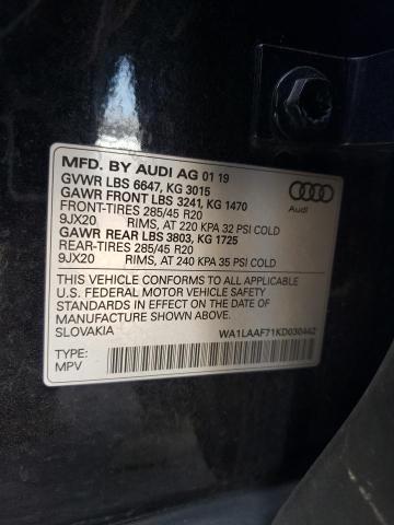 Photo 11 VIN: WA1LAAF71KD030442 - AUDI Q7 PREMIUM 