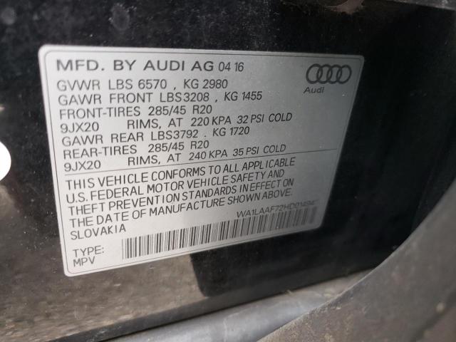 Photo 12 VIN: WA1LAAF72HD014940 - AUDI Q7 