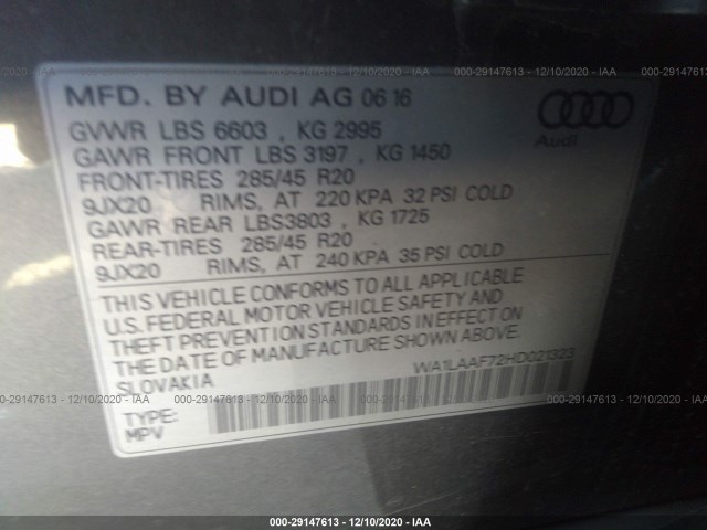 Photo 8 VIN: WA1LAAF72HD021323 - AUDI Q7 